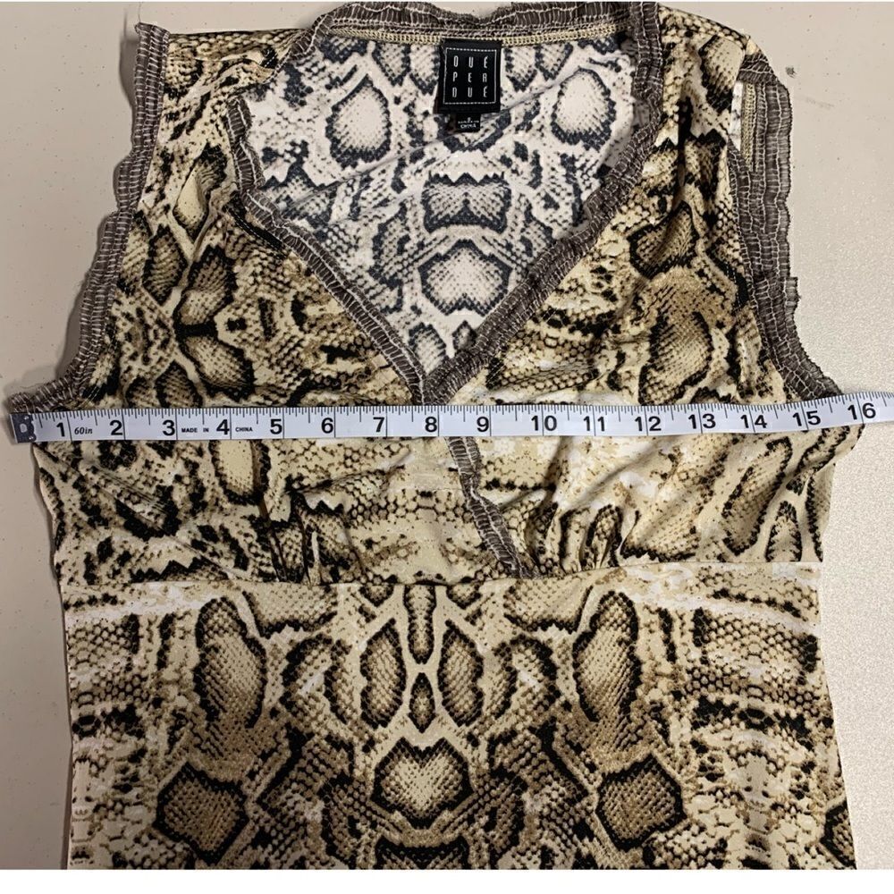 DUE’ PERDUE’ sleeveless snakeskin print dress - Picture 4 of 8